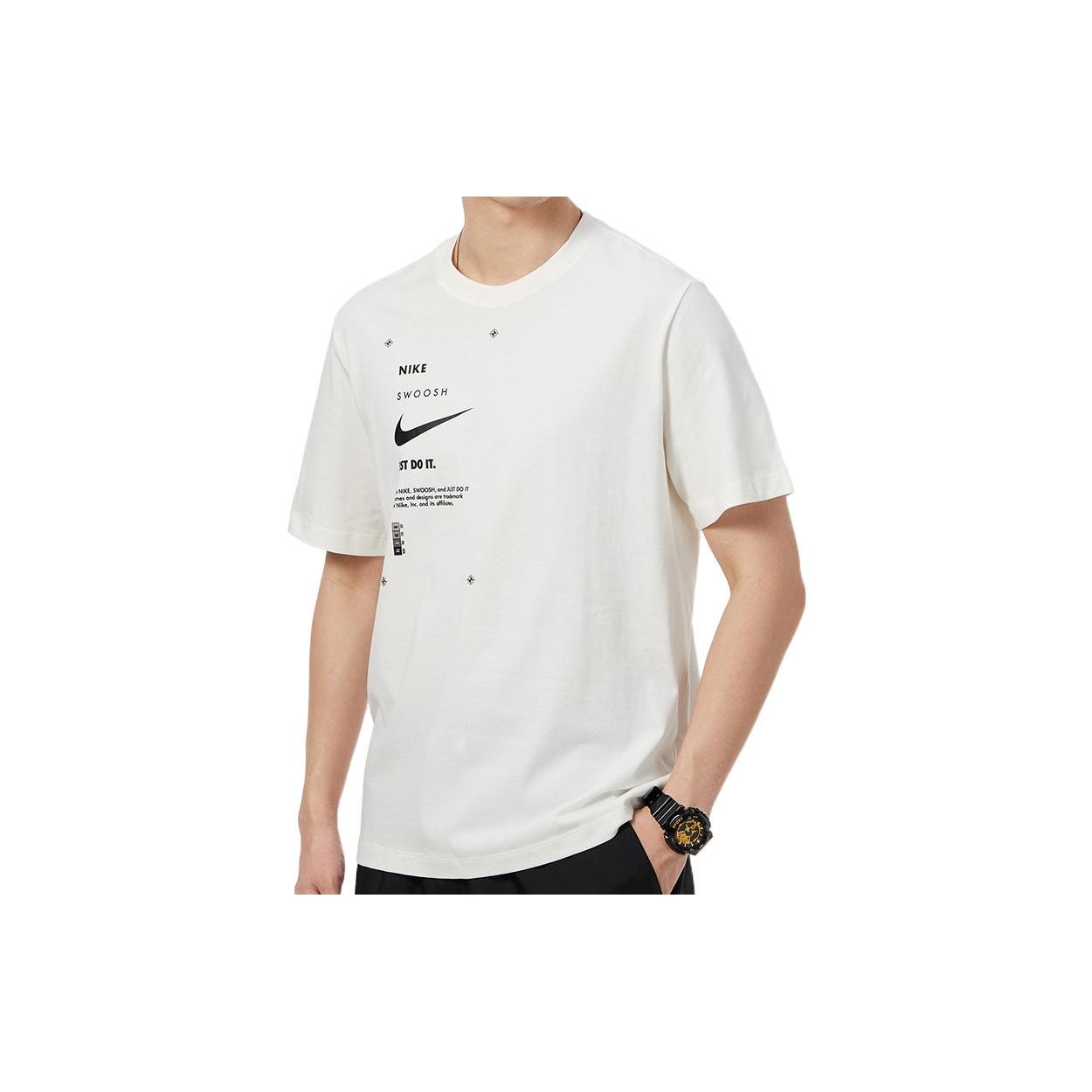 Мужская футболка с короткими рукавами и однотонным логотипом Nike, белая DX5817-110 M
Мужская футболка с короткими рукавами и однотонным логотипом Nike, белая DX5817-110 M