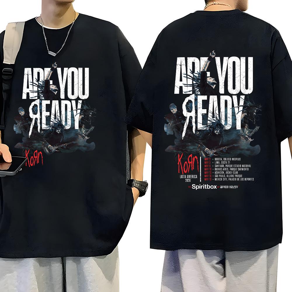 Kornband Latin America 2026 Tour T Shirts Rock Band Pure Cotton Tees Oversize Versatile Summer Fashion T-shirt Unisex Streetwear 5XL різнокольоровий
Kornband Latin America 2026 Tour T Shirts Rock Band Pure Cotton Tees Oversize Versatile Summer Fashion T-shirt Unisex Streetwear 5XL різнокольоровий