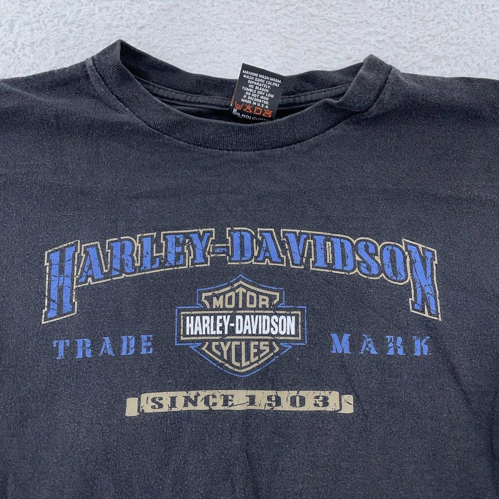 Vintage 90s Harley-Davidson T-Shirt M/L Black Manchester New Hampshire Biker USA S
Vintage 90s Harley-Davidson T-Shirt M/L Black Manchester New Hampshire Biker USA S