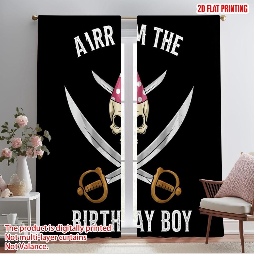 2 шт. Шторы с плоской 2D печатью Пиратский День рождения Череп Вечеринка 100% Полиэстер Ткань Без электричества Праздничное Праздничное Использование для 52.50×116.00 CM 2pcs
2 шт. Шторы с плоской 2D печатью Пиратский День рождения Череп Вечеринка 100% Полиэстер Ткань Без электричества Праздничное Праздничное Использование для 52.50×116.00 CM 2pcs