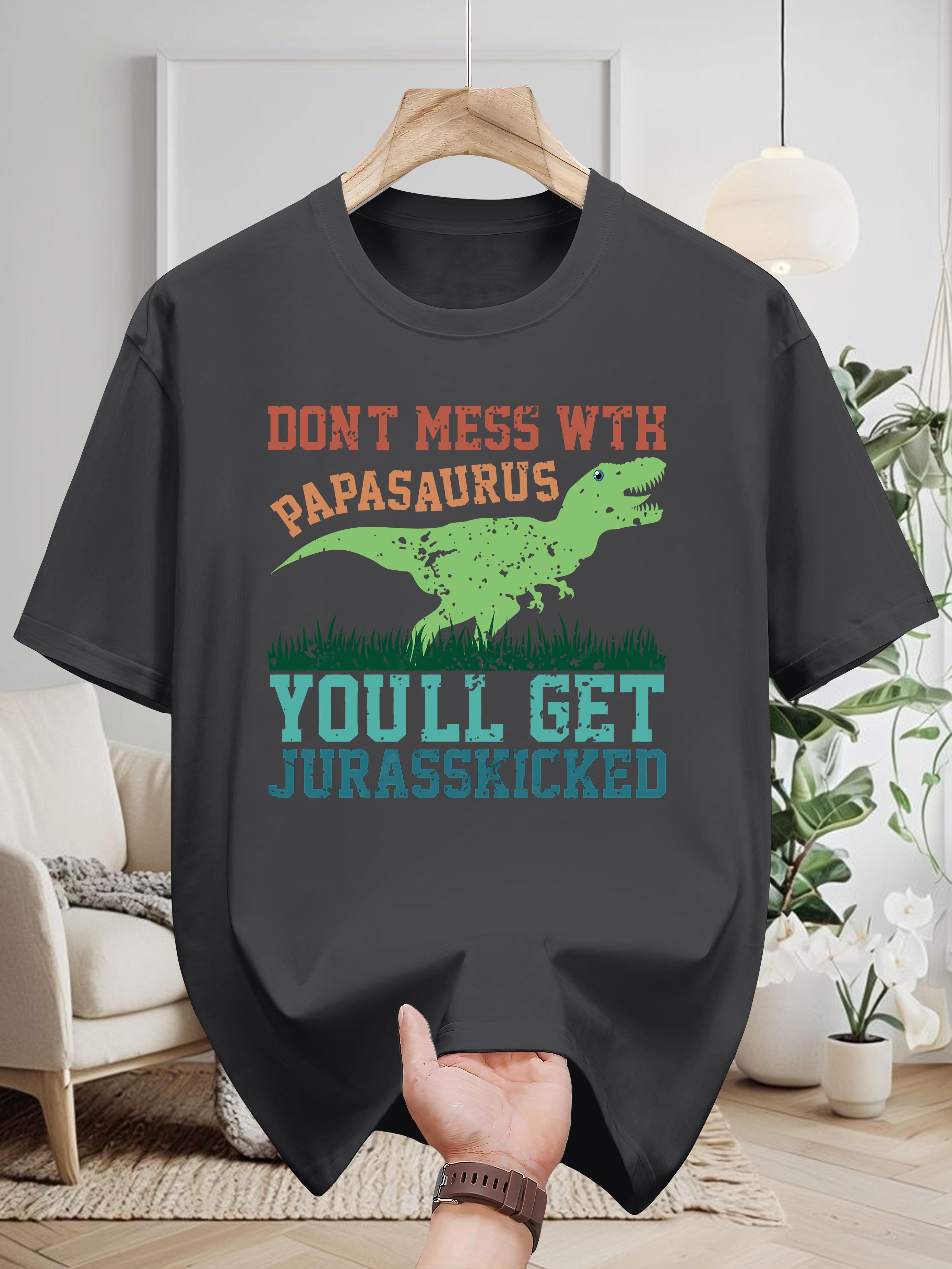 Niuwang Short Sleeve T-shirt | Casual Graphic Tee with Dinosaur Design & Don t Mess with Papasaurus Slogan XL
Niuwang Short Sleeve T-shirt | Casual Graphic Tee with Dinosaur Design & Don t Mess with Papasaurus Slogan XL
