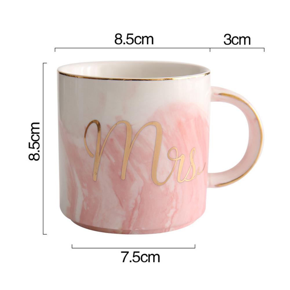 Luxury Marble Ceramic Mugs Gold Plating MRS MR Couple Lover s Gift Mug Milk Coffee Tea Breakfast Creative Porcelain Cup pink
Luxury Marble Ceramic Mugs Gold Plating MRS MR Couple Lover s Gift Mug Milk Coffee Tea Breakfast Creative Porcelain Cup pink