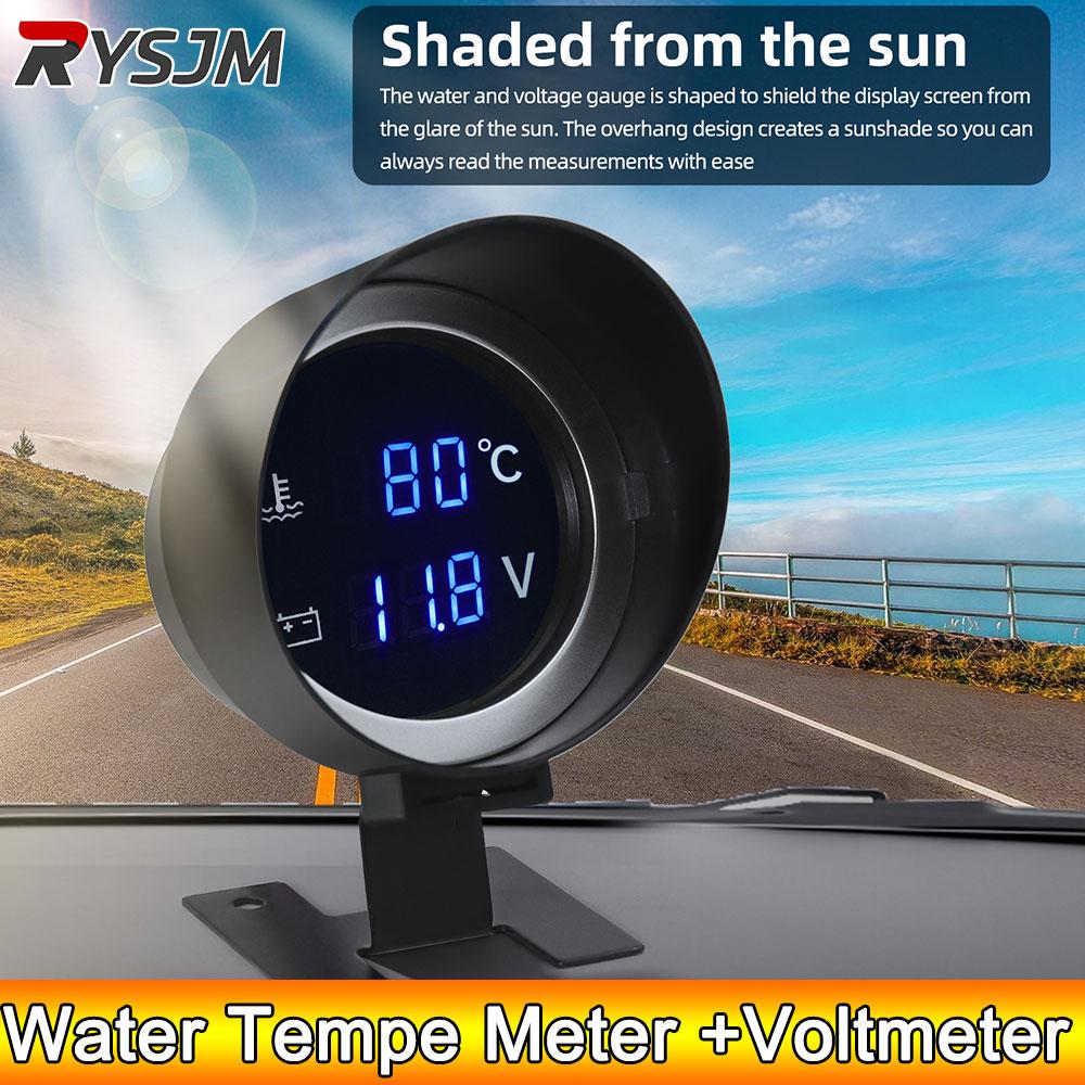 AD Motorcycle Car Modified Water Temperature Meter Voltmeter 12V 24V Waterproof Digital Gauge With Water Temp Sensor 10mm
AD Motorcycle Car Modified Water Temperature Meter Voltmeter 12V 24V Waterproof Digital Gauge With Water Temp Sensor 10mm