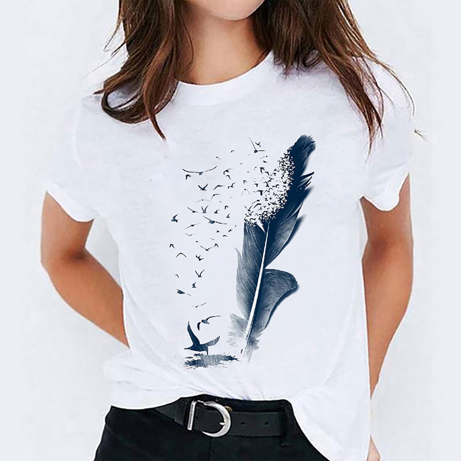 Plus Size Women Short Sleeve Printed V-Neck Tops Tee T-Shirt Blouse L Темно-синій
Plus Size Women Short Sleeve Printed V-Neck Tops Tee T-Shirt Blouse L Темно-синій