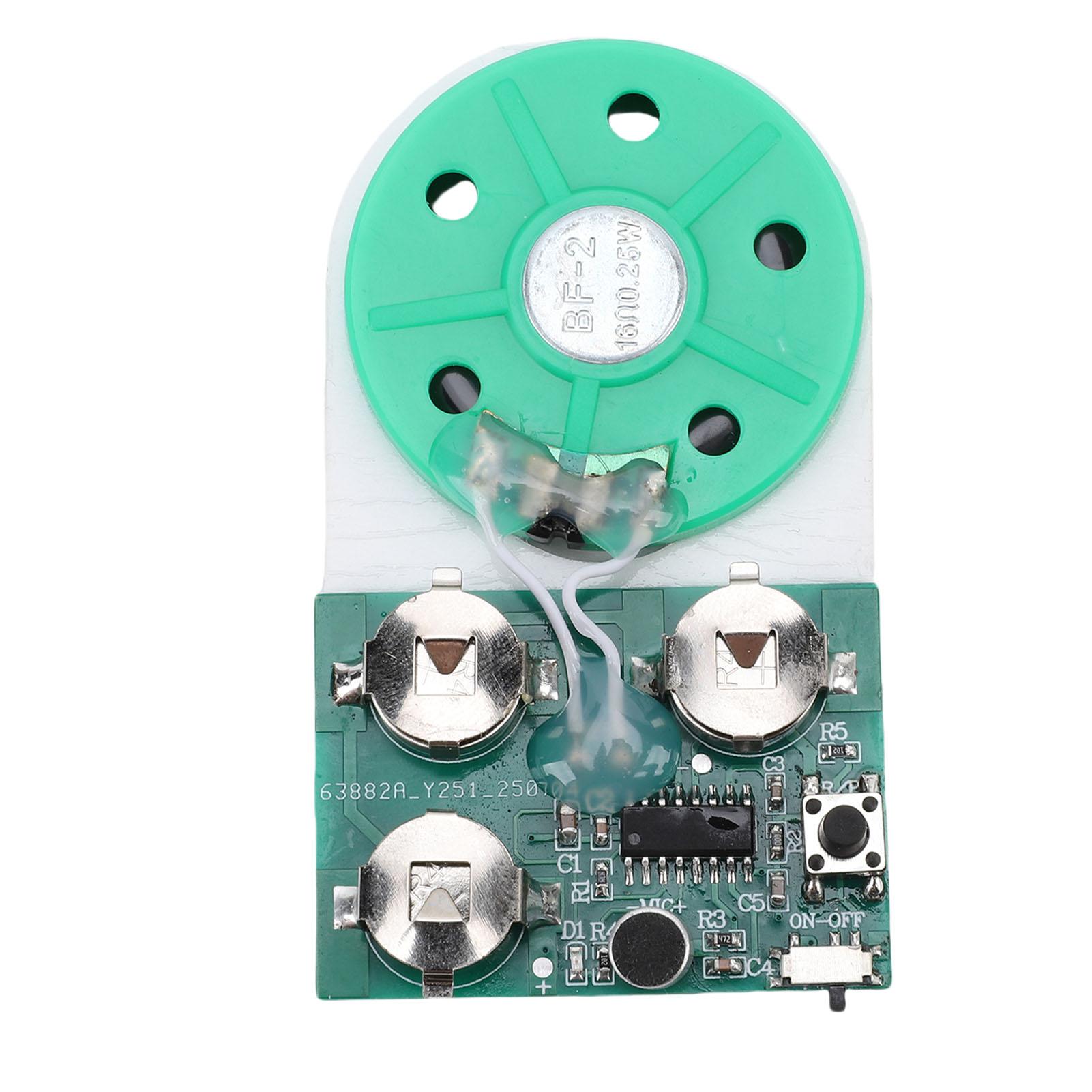 4 Minutes Sound Recording Module Single Key Music Recording Playback Module with Speaker for Crafting Voice Greeting Card Album зелений
4 Minutes Sound Recording Module Single Key Music Recording Playback Module with Speaker for Crafting Voice Greeting Card Album зелений