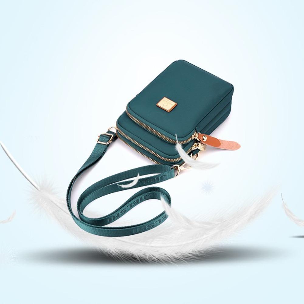 Large Capacity Nylon Mobile Phone Bag Casual Single Shoulder Bag Fashion Small Square Bag Shopping сірий
Large Capacity Nylon Mobile Phone Bag Casual Single Shoulder Bag Fashion Small Square Bag Shopping сірий