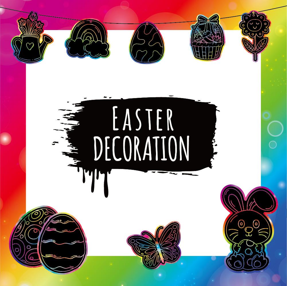 Cross-border Easter Scraping Handmade DIY Alien Decorative Scraping Graffiti Watercolor Fun Early Education Enlightenment Colorful Painting червоний/чорний
Cross-border Easter Scraping Handmade DIY Alien Decorative Scraping Graffiti Watercolor Fun Early Education Enlightenment Colorful Painting червоний/чорний