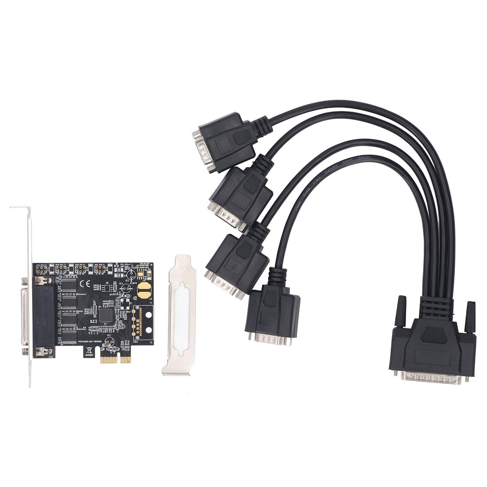 Плата послідовного адаптера PCIE 1X з DB25 на 4 порти DB9 R232 Послідовна карта PCI Express з мікросхемою ASIX AX99100
Плата послідовного адаптера PCIE 1X з DB25 на 4 порти DB9 R232 Послідовна карта PCI Express з мікросхемою ASIX AX99100