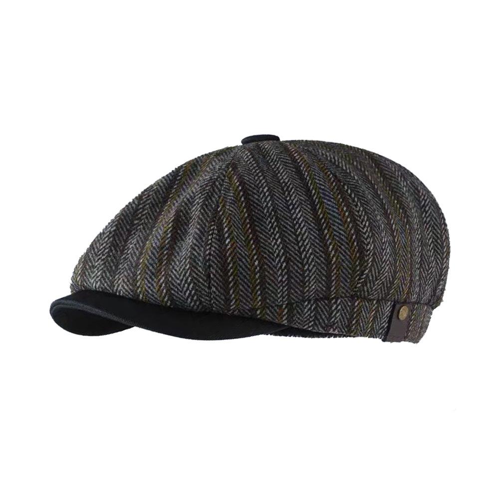 British Retro Style Men s Casual Octagonal Hats Autumn Unisex Classic Stripe Painter Cap Japanese Women s Short-brim Newsboy Hat M серый
British Retro Style Men s Casual Octagonal Hats Autumn Unisex Classic Stripe Painter Cap Japanese Women s Short-brim Newsboy Hat M серый