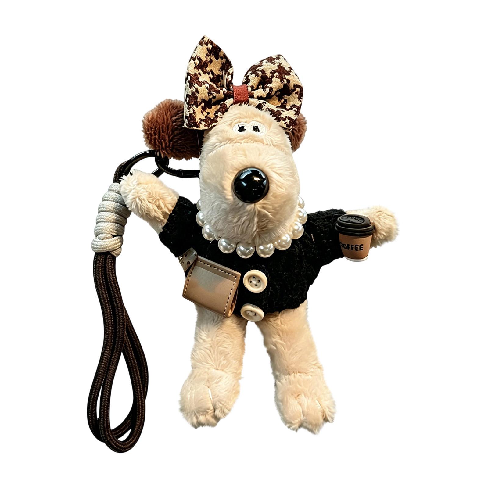 Plush Dog Keychain with Knit Sweater and Bow Accessory Soft Stuffed Animal Charm for Bags Backpacks and Keys One Size чёрный
Plush Dog Keychain with Knit Sweater and Bow Accessory Soft Stuffed Animal Charm for Bags Backpacks and Keys One Size чёрный
