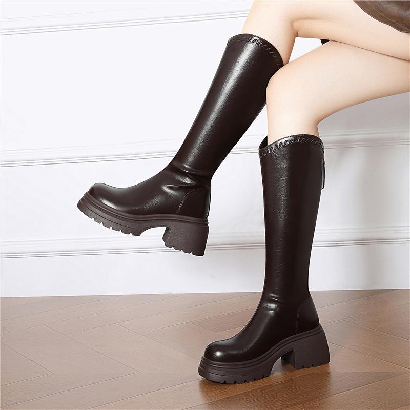Winter new V-mouth thick-soled thin boots women s thick heels but knee long boots slim velvet knight boots tide 40
Winter new V-mouth thick-soled thin boots women s thick heels but knee long boots slim velvet knight boots tide 40
