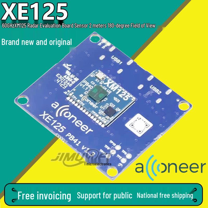 Оціночна плата радара Acconeer XE125 60GHz XM125 з дальністю 2 м та полем зору 180°
Оціночна плата радара Acconeer XE125 60GHz XM125 з дальністю 2 м та полем зору 180°
