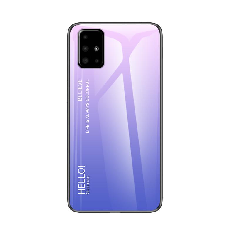 Чохол A51 з градієнтним загартованим склом для Samsung Galaxy A71 A51 A41 A31 A21S A11 протиударні чохли для телефонів Galaxy A21S світло-фіолетового кольору
Чохол A51 з градієнтним загартованим склом для Samsung Galaxy A71 A51 A41 A31 A21S A11 протиударні чохли для телефонів Galaxy A21S світло-фіолетового кольору