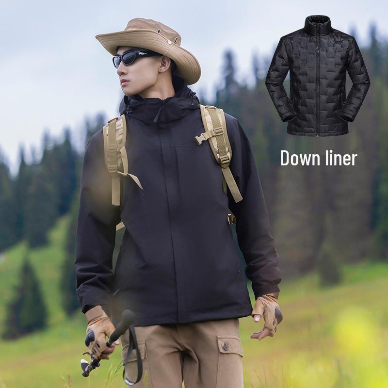 Unisex 3-in-1 Windproof Waterproof Mountaineering Jacket with Detachable Down Liner XXL
Unisex 3-in-1 Windproof Waterproof Mountaineering Jacket with Detachable Down Liner XXL
