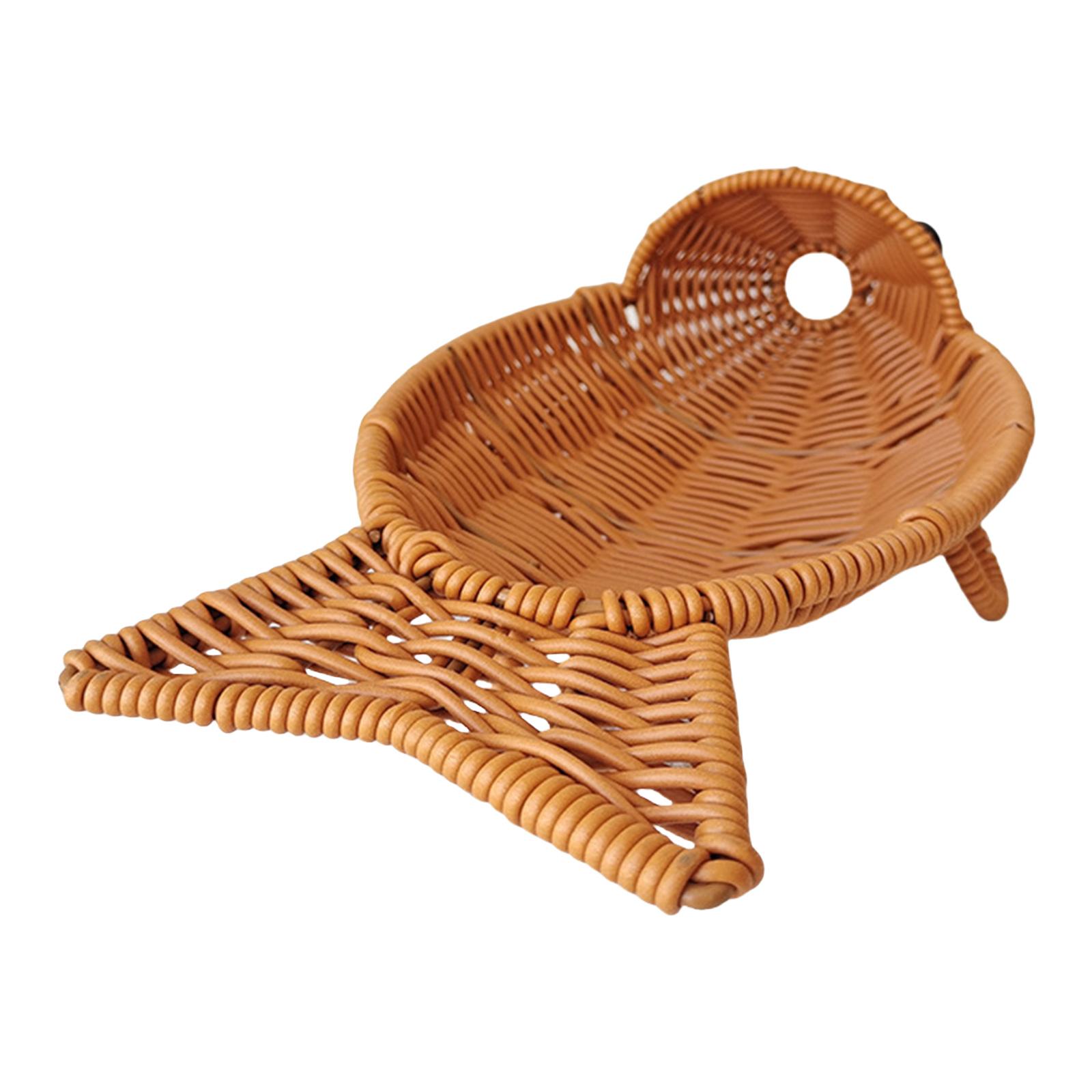 Легкая плетеная корзина для сервировки хлеба, фруктов, овощей и закусок в уникальной форме рыбы S
Легкая плетеная корзина для сервировки хлеба, фруктов, овощей и закусок в уникальной форме рыбы S