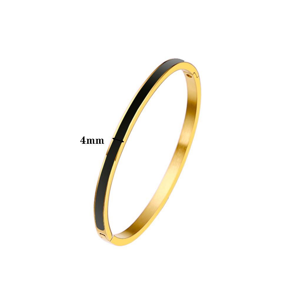 6mm/4mm Classic Stainless Steel Enamel Art Open Bangle Bracelet for Women Party Gift Fashion Bangles Original Zircon Gift
6mm/4mm Classic Stainless Steel Enamel Art Open Bangle Bracelet for Women Party Gift Fashion Bangles Original Zircon Gift