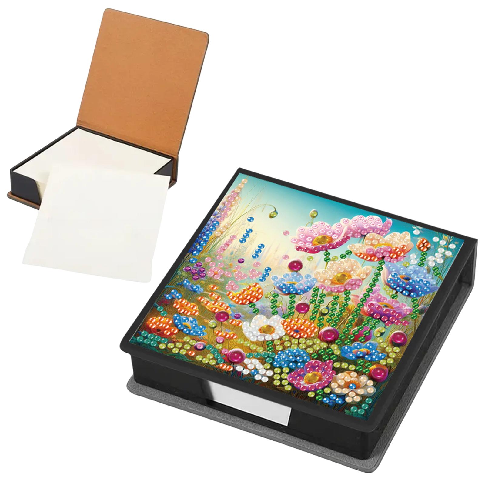 PU DIY 5D Diamond Painting Note Box with 160 Sheets Cube Note Box Mosaic Craft Set for Home Office and School Supplies
PU DIY 5D Diamond Painting Note Box with 160 Sheets Cube Note Box Mosaic Craft Set for Home Office and School Supplies