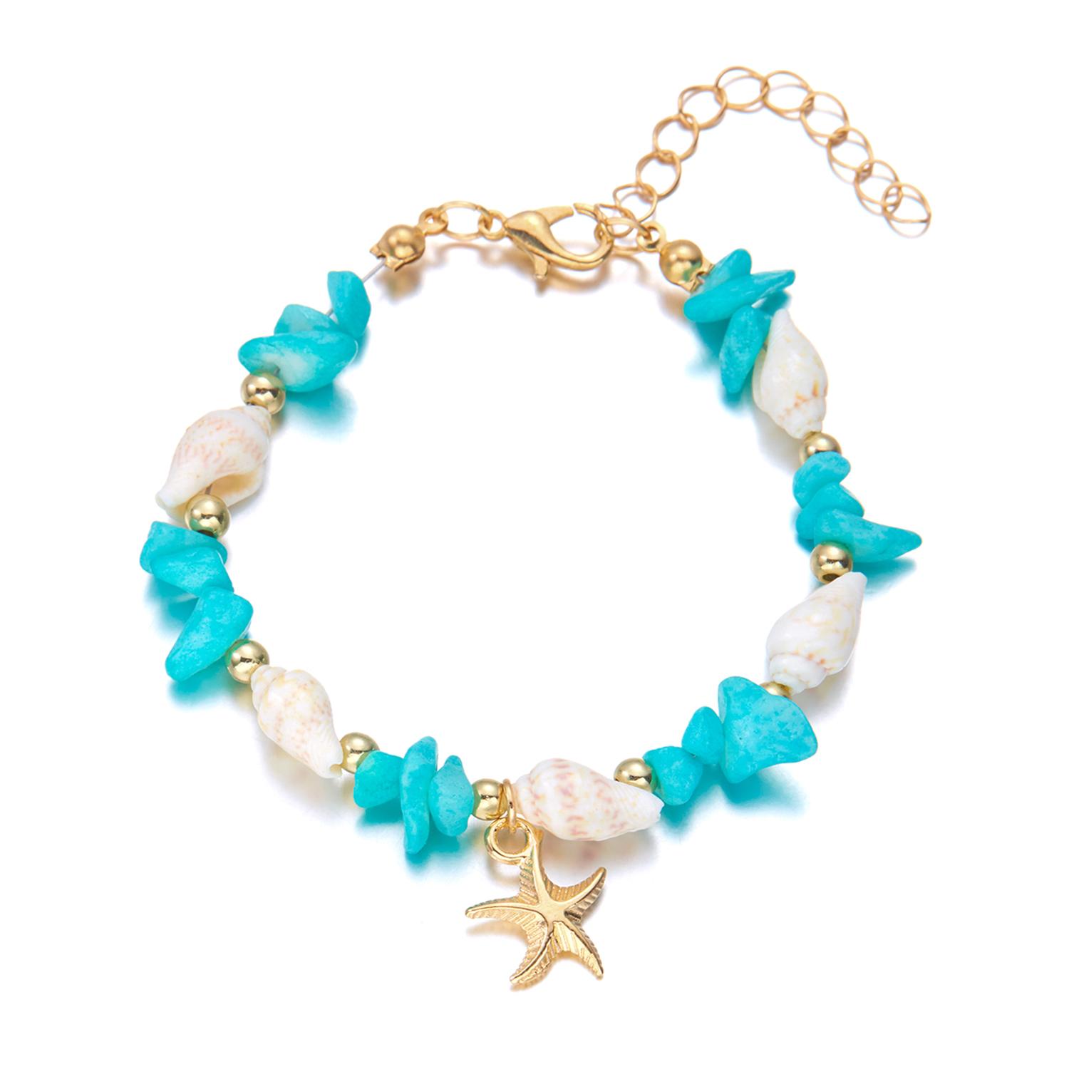 Bohemian Starfish Conch Beads Bracelets For Women Handmade Irregular Stone Beaded Bangles Beach Party Friendship Zircon Gift
Bohemian Starfish Conch Beads Bracelets For Women Handmade Irregular Stone Beaded Bangles Beach Party Friendship Zircon Gift