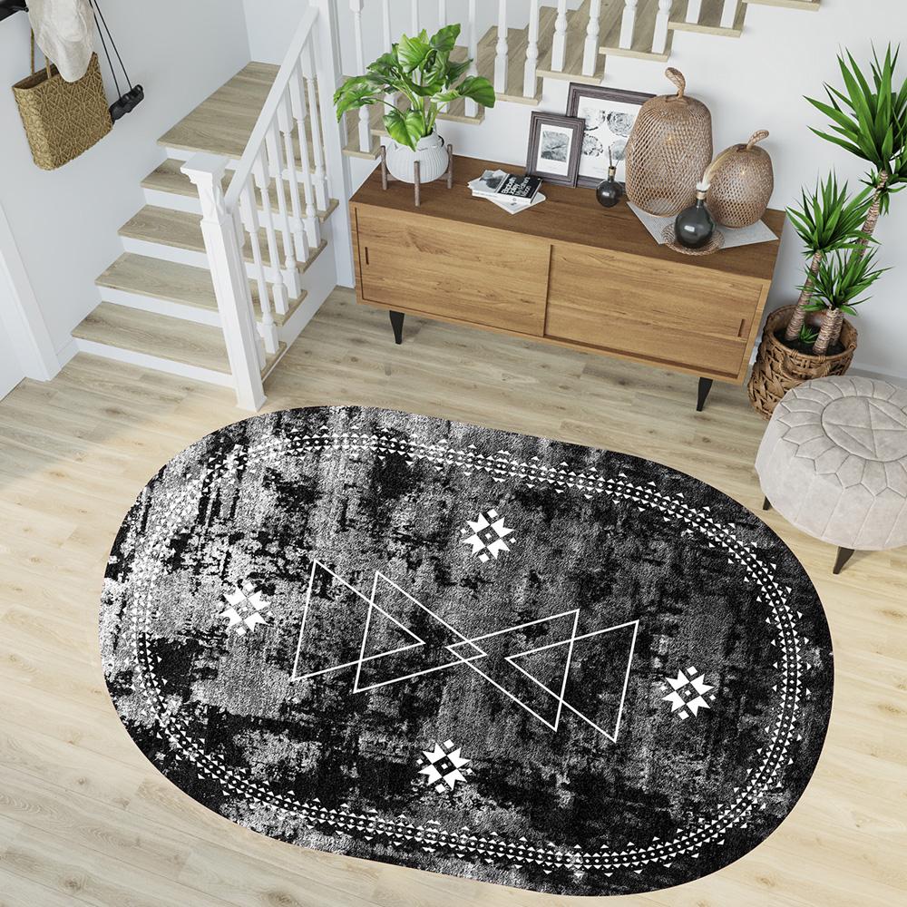 Rovigo Home Цифровая печать Моющийся нескользящий овальный ковер для гостиной RVG7268-SD1034 100x150 чёрный
Rovigo Home Цифровая печать Моющийся нескользящий овальный ковер для гостиной RVG7268-SD1034 100x150 чёрный