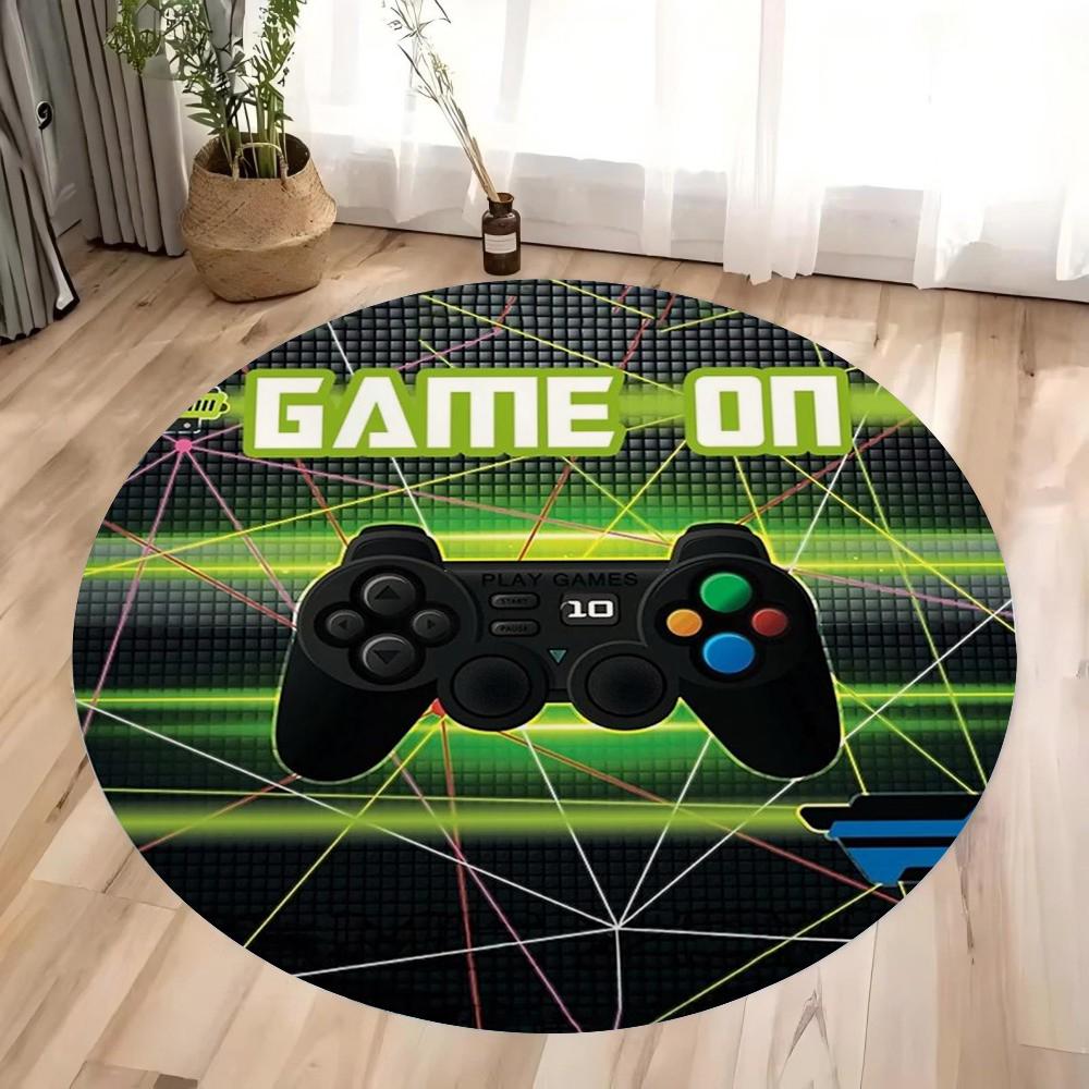 Gaming Console Round Rug Non-Slip Floor Mat for Home Office Living Room Bedroom Machine Washable Round Carpet for Gamers Decor 60cm
Gaming Console Round Rug Non-Slip Floor Mat for Home Office Living Room Bedroom Machine Washable Round Carpet for Gamers Decor 60cm
