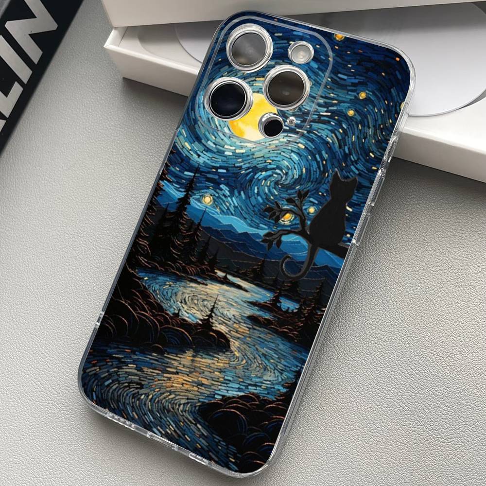 Starry Sky Cat Clear Silicone Soft TPU Phone Case For iphone 17 16 15 14 Plus 13 12 Mini 11 Pro Max Shell Capa iPhone 13 pro
Starry Sky Cat Clear Silicone Soft TPU Phone Case For iphone 17 16 15 14 Plus 13 12 Mini 11 Pro Max Shell Capa iPhone 13 pro