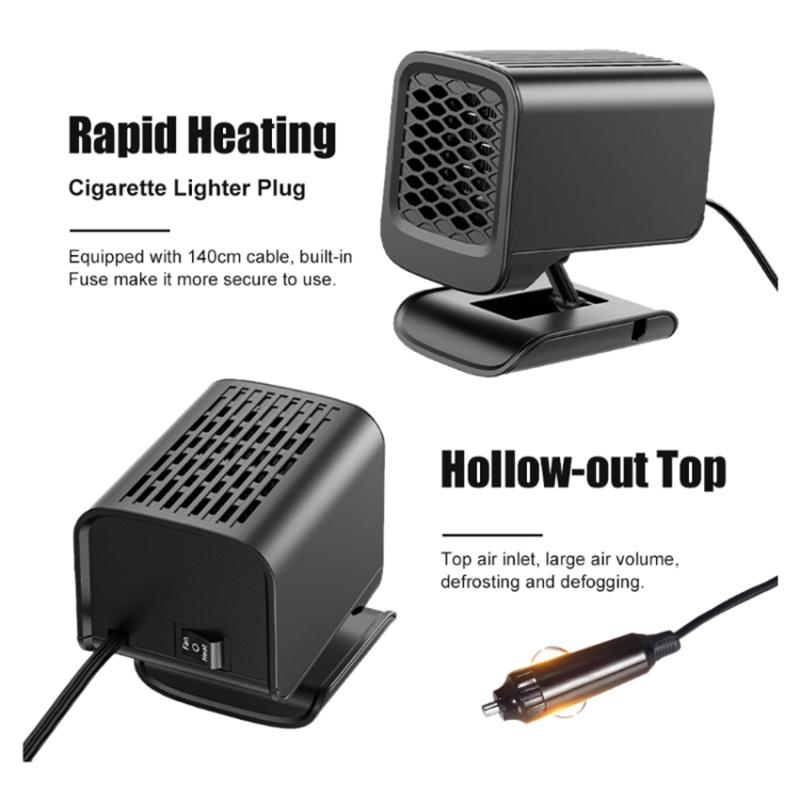 Electric Heater Fan 150W 12V Winter Heating Warmer Windshield Defroster Fog Removing Type A
Electric Heater Fan 150W 12V Winter Heating Warmer Windshield Defroster Fog Removing Type A