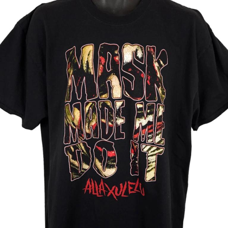 Alla Xul Elu 100% Cotton T-shirt Mens Tees Top Mens Size XL Black Mask Made Me Do It Horrorcore Horror Rap 4XL
Alla Xul Elu 100% Cotton T-shirt Mens Tees Top Mens Size XL Black Mask Made Me Do It Horrorcore Horror Rap 4XL