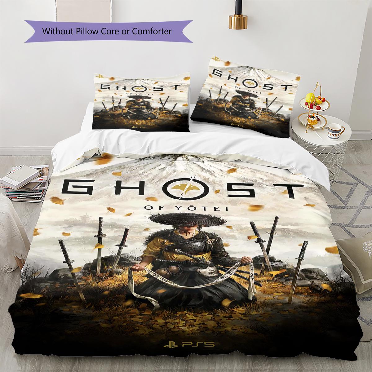 Ghost of Yotei Pattern Bedding Quilt Set Quilt Cover Pillowcase Home Decoration Gift (1 * duvet cover + 2 * pillowcase, without core) 135x200cm
Ghost of Yotei Pattern Bedding Quilt Set Quilt Cover Pillowcase Home Decoration Gift (1 * duvet cover + 2 * pillowcase, without core) 135x200cm