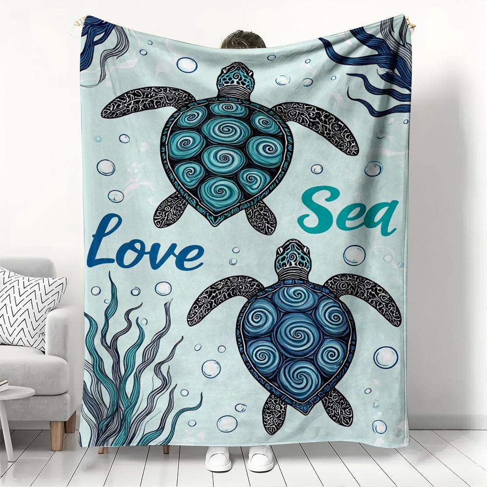Bohemian Sea Turtle Flannel Blanket, Love Sea Ocean Pattern Throw, Soft Cozy for Beach Lover Home Decor, Warm Sofa Couch Gift 75x90cm
Bohemian Sea Turtle Flannel Blanket, Love Sea Ocean Pattern Throw, Soft Cozy for Beach Lover Home Decor, Warm Sofa Couch Gift 75x90cm