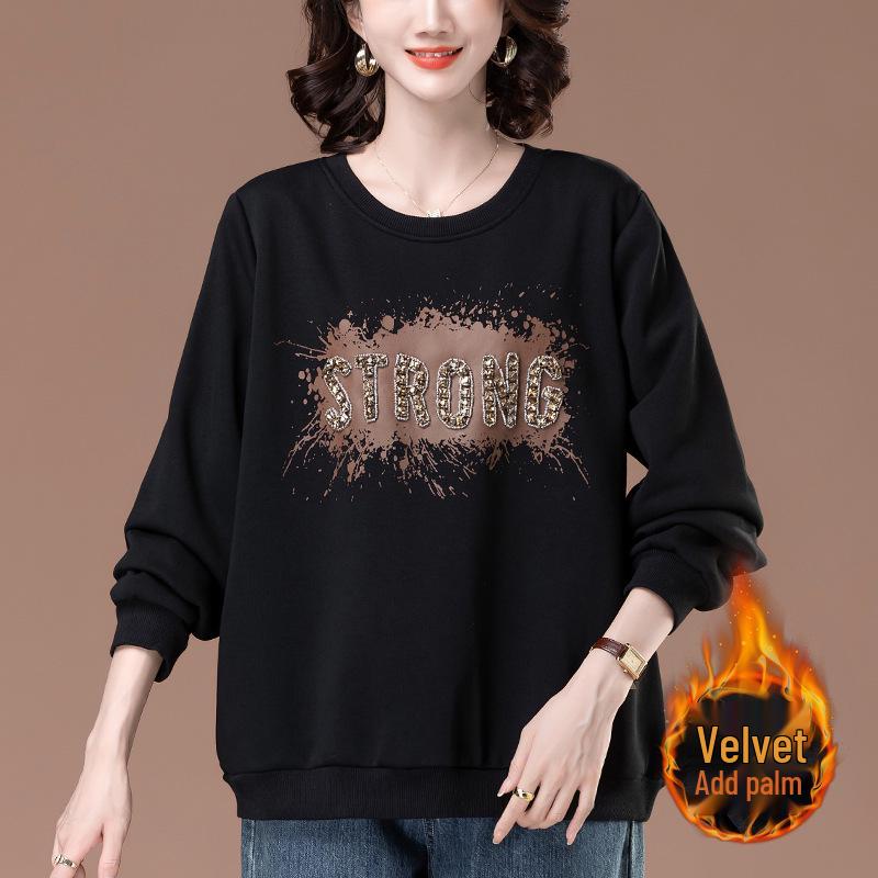 Women s Plus Size Fleece Sweatshirt: Casual, Warm, Thick, Loose Fit, Round Neck Mom s Autumn & Winter Style (6292) XL
Women s Plus Size Fleece Sweatshirt: Casual, Warm, Thick, Loose Fit, Round Neck Mom s Autumn & Winter Style (6292) XL