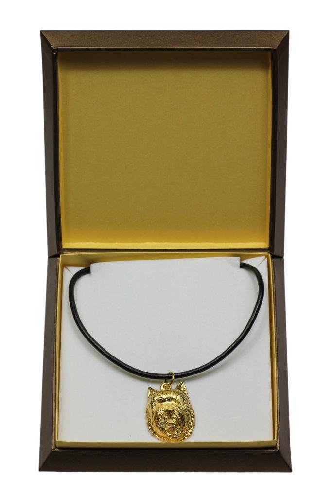 Cairn Terrier II - Dog necklace in gift box, gold-plated pendant for dog fan, striking jewellery by Art-Dog
Cairn Terrier II - Dog necklace in gift box, gold-plated pendant for dog fan, striking jewellery by Art-Dog