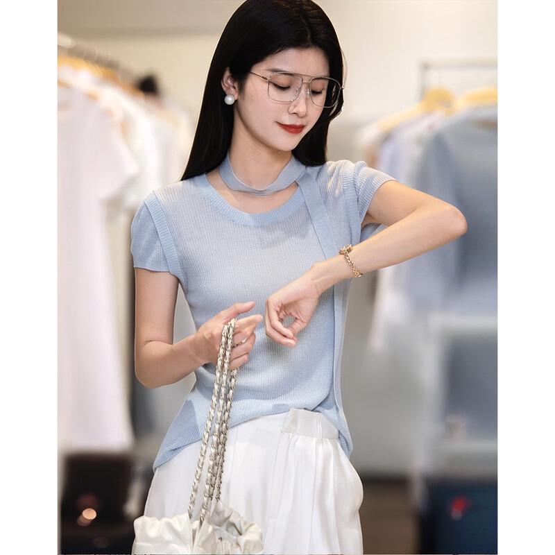 Demana Women s Summer Linen-Lyocell Blend Knit Top with Ribbon Tie L
Demana Women s Summer Linen-Lyocell Blend Knit Top with Ribbon Tie L