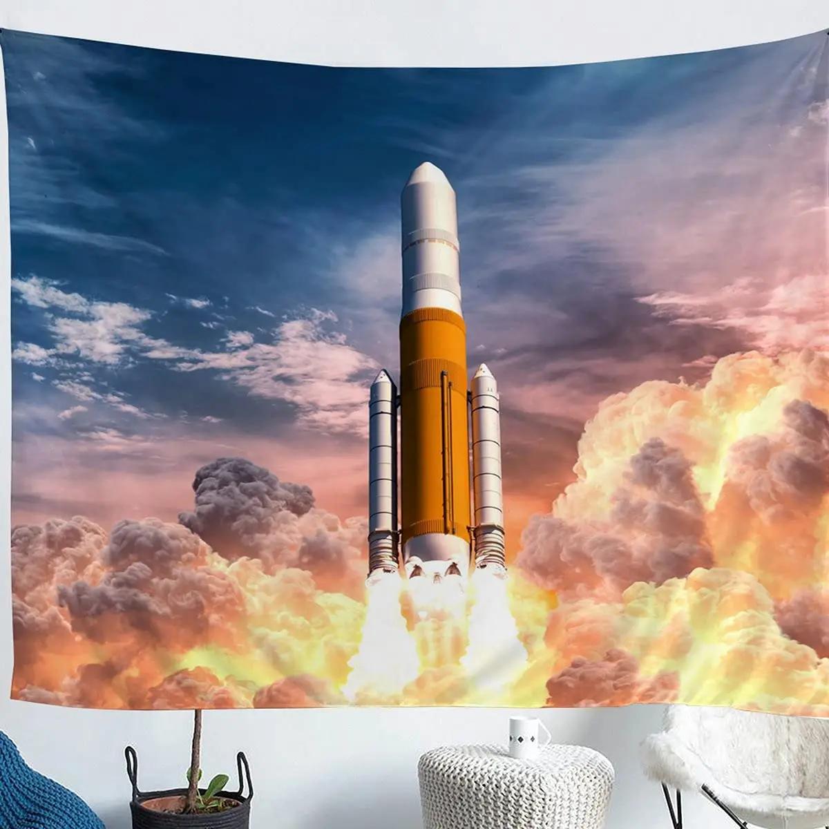 Rocket Tapestry Spaceship Shuttle Galaxy Tapestry Universe Travel Tapestry Wall Hanging for Bedroom Living Room Dorm Home Decor 74x94cm(29x37in)
Rocket Tapestry Spaceship Shuttle Galaxy Tapestry Universe Travel Tapestry Wall Hanging for Bedroom Living Room Dorm Home Decor 74x94cm(29x37in)