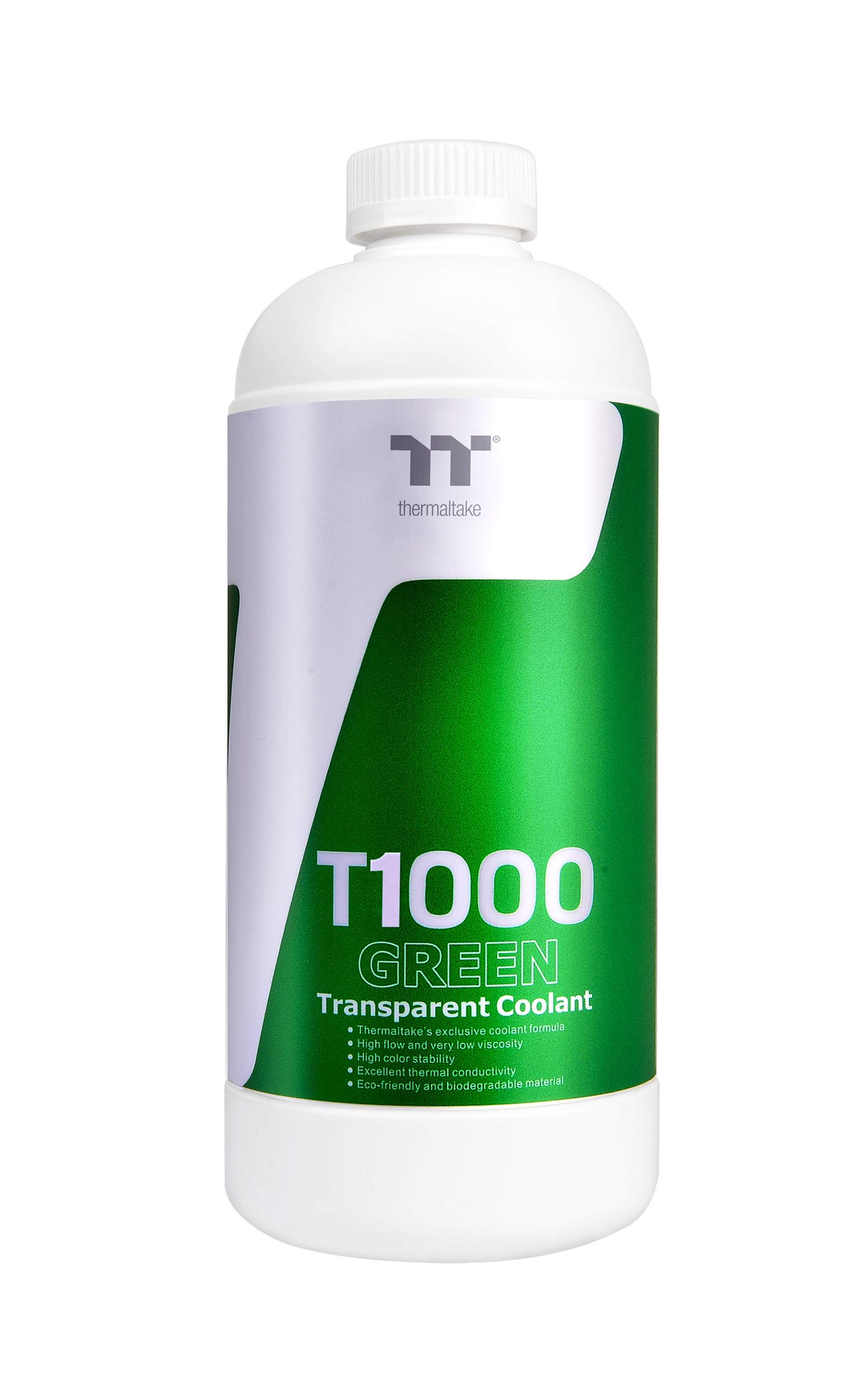 Thermaltake T1000 Transparent Coolant Green 1000 мл Coolant Coolant for Water Cooling Kit HS1324 CL-W245-OS00GR-A зелений
Thermaltake T1000 Transparent Coolant Green 1000 мл Coolant Coolant for Water Cooling Kit HS1324 CL-W245-OS00GR-A зелений