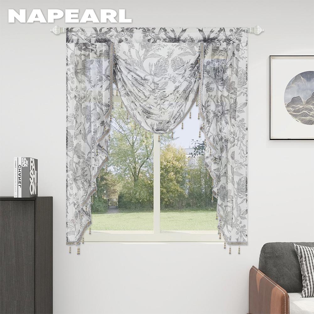 1 шт. NAPEARL Ретро Высококачественная кружевная окантовка из бисера с принтом, прозрачная занавеска для кухни, спальни, гостиной, украшения окна
1 шт. NAPEARL Ретро Высококачественная кружевная окантовка из бисера с принтом, прозрачная занавеска для кухни, спальни, гостиной, украшения окна