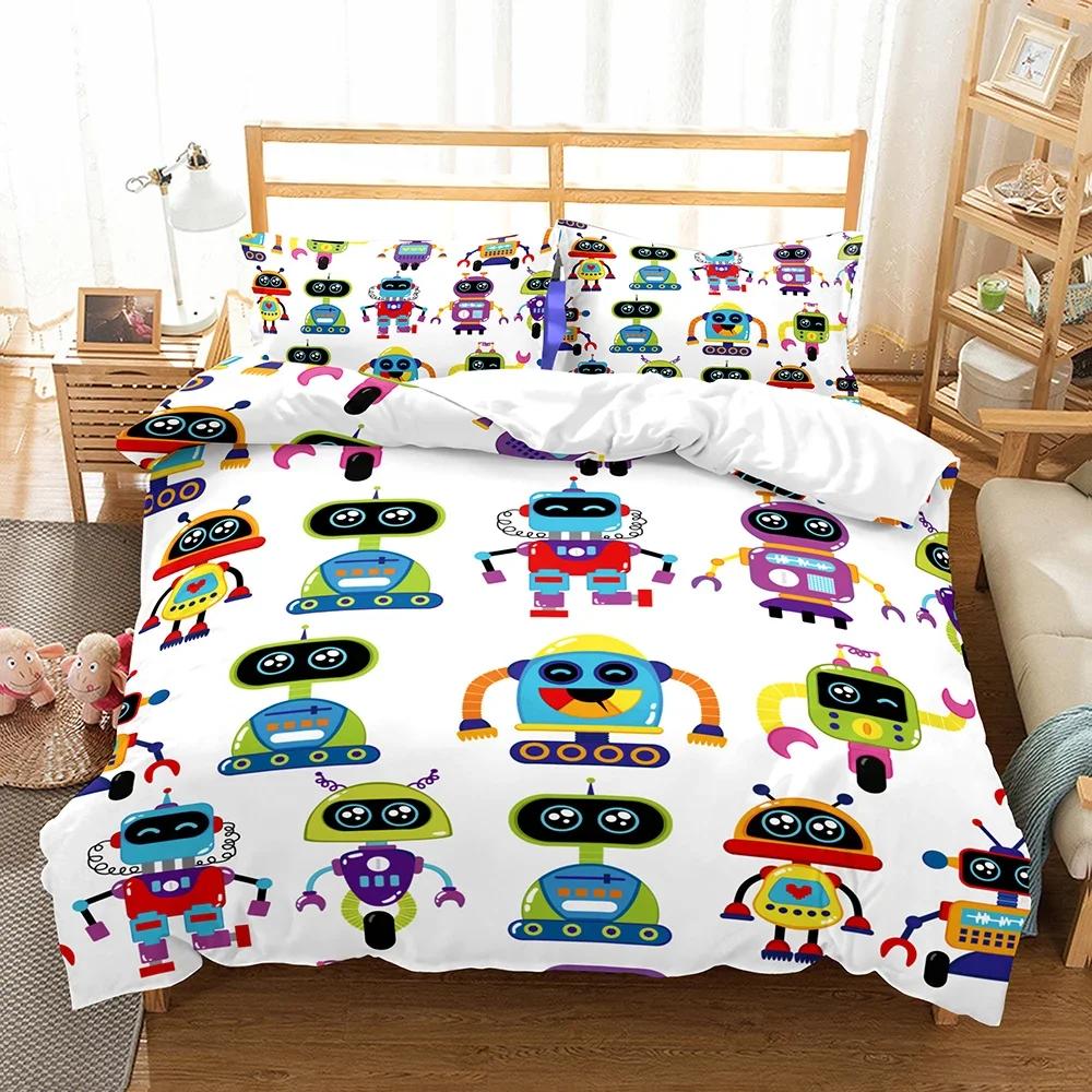 Cartoon Robot Quilt Cover +Pillowcases Kids Bedroom Duvet Cover Sets Twin Full Queen Comforter Cover Fairy Tale World Sky Color EU Single(135*200cm)3pcs
Cartoon Robot Quilt Cover +Pillowcases Kids Bedroom Duvet Cover Sets Twin Full Queen Comforter Cover Fairy Tale World Sky Color EU Single(135*200cm)3pcs
