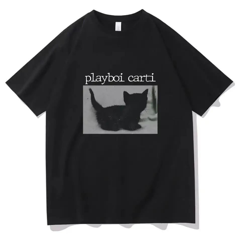 Playboi Carti Oversized хип-хоп футболки с милым котом Harajuku футболка с принтом обычные мужские топы качественная футболка рэпера L
Playboi Carti Oversized хип-хоп футболки с милым котом Harajuku футболка с принтом обычные мужские топы качественная футболка рэпера L