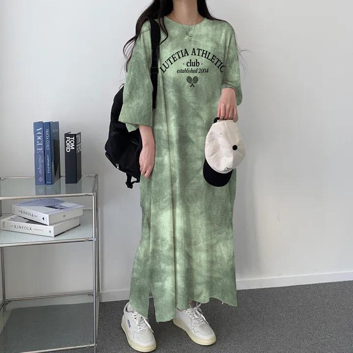 Women s European Style Tie-Dye T-Shirt Dress - Spring/Summer Mid-Length Loose Fit, High-End Casual Fashion, Short Sleeve. Extra Large
Women s European Style Tie-Dye T-Shirt Dress - Spring/Summer Mid-Length Loose Fit, High-End Casual Fashion, Short Sleeve. Extra Large