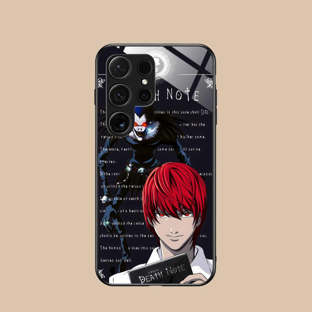Death Note Kira Light Glass Mobile Phone Case for Samsung Galaxy S26 S25 S24 S23 S22 S21 S20 Note20 Plus FE Ultra Colorful Cover Galaxy S24
Death Note Kira Light Glass Mobile Phone Case for Samsung Galaxy S26 S25 S24 S23 S22 S21 S20 Note20 Plus FE Ultra Colorful Cover Galaxy S24