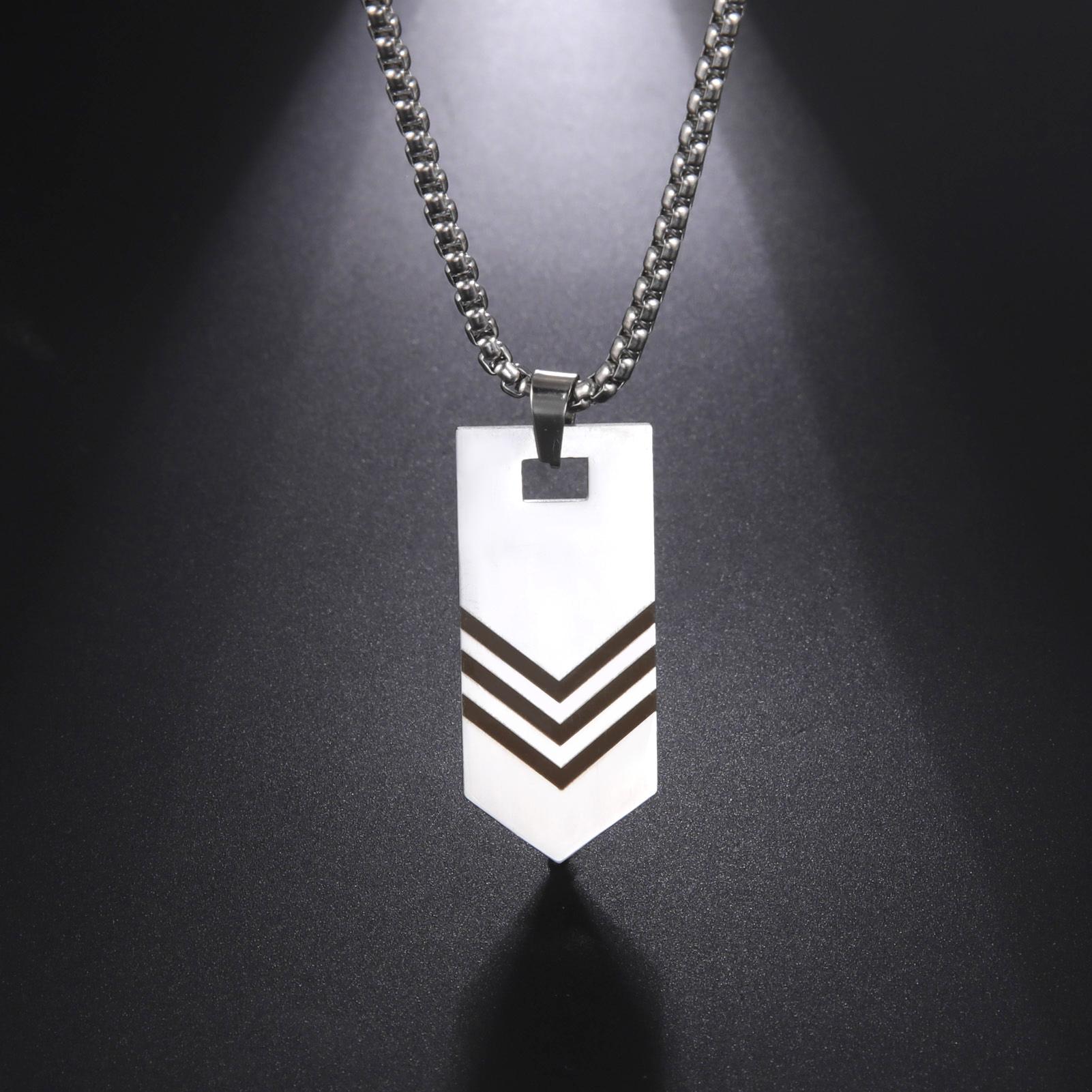 My Shape Trendy Arrow Pendant Necklaces for Men Simple Geometric Stainless Steel Necklace Choker Box Chain Punk Male Jewelry
My Shape Trendy Arrow Pendant Necklaces for Men Simple Geometric Stainless Steel Necklace Choker Box Chain Punk Male Jewelry