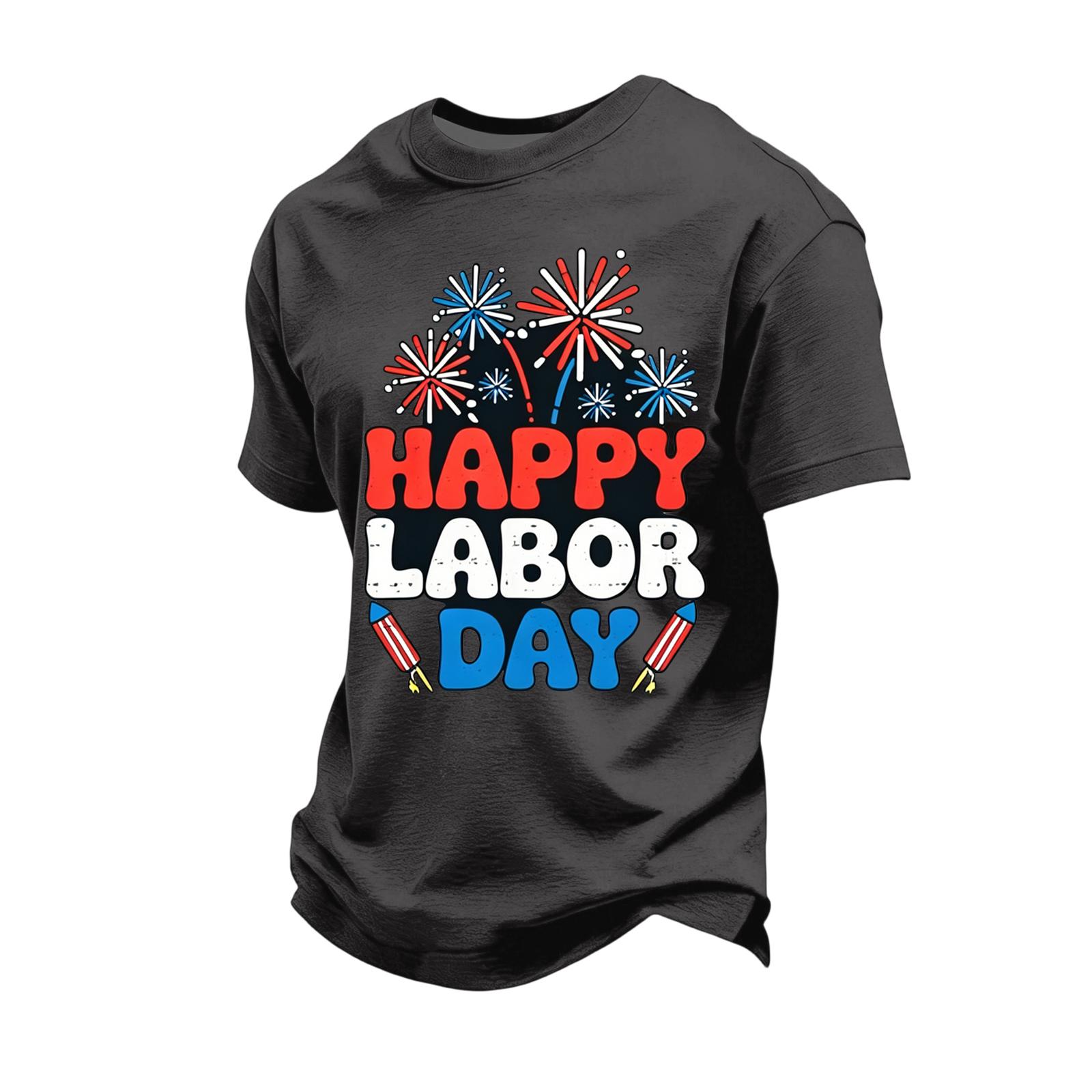 Men s Loose Fit Casual Short Sleeve T Shirt Labor Day Graphic Print Crew Neck Cotton Blend Top for Everyday Wear XXXL
Men s Loose Fit Casual Short Sleeve T Shirt Labor Day Graphic Print Crew Neck Cotton Blend Top for Everyday Wear XXXL