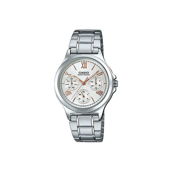 Casio Standard Series Dress Fashion Classic Three Eye Six Needle Roman Scale Quartz Movement Stainless Steel Strap Women watches Silver LTP-V300D-7A2 Silver Strap
Casio Standard Series Dress Fashion Classic Three Eye Six Needle Roman Scale Quartz Movement Stainless Steel Strap Women watches Silver LTP-V300D-7A2 Silver Strap