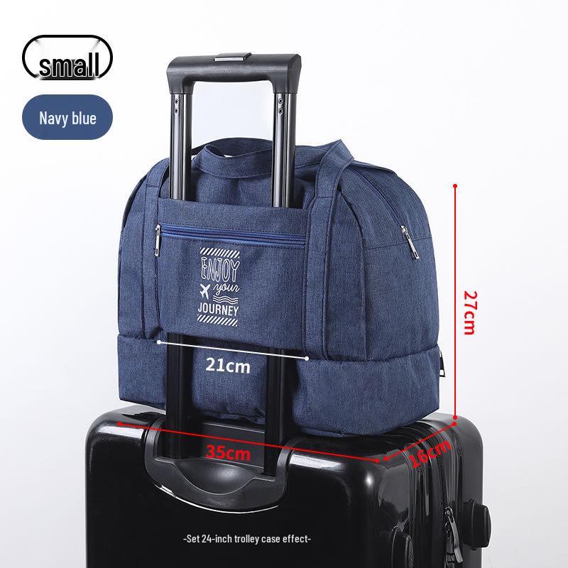Unisex Waterproof Travel Handbag: Double-layer Fitness & Toiletries Bag with Dry/Wet Separation
Unisex Waterproof Travel Handbag: Double-layer Fitness & Toiletries Bag with Dry/Wet Separation