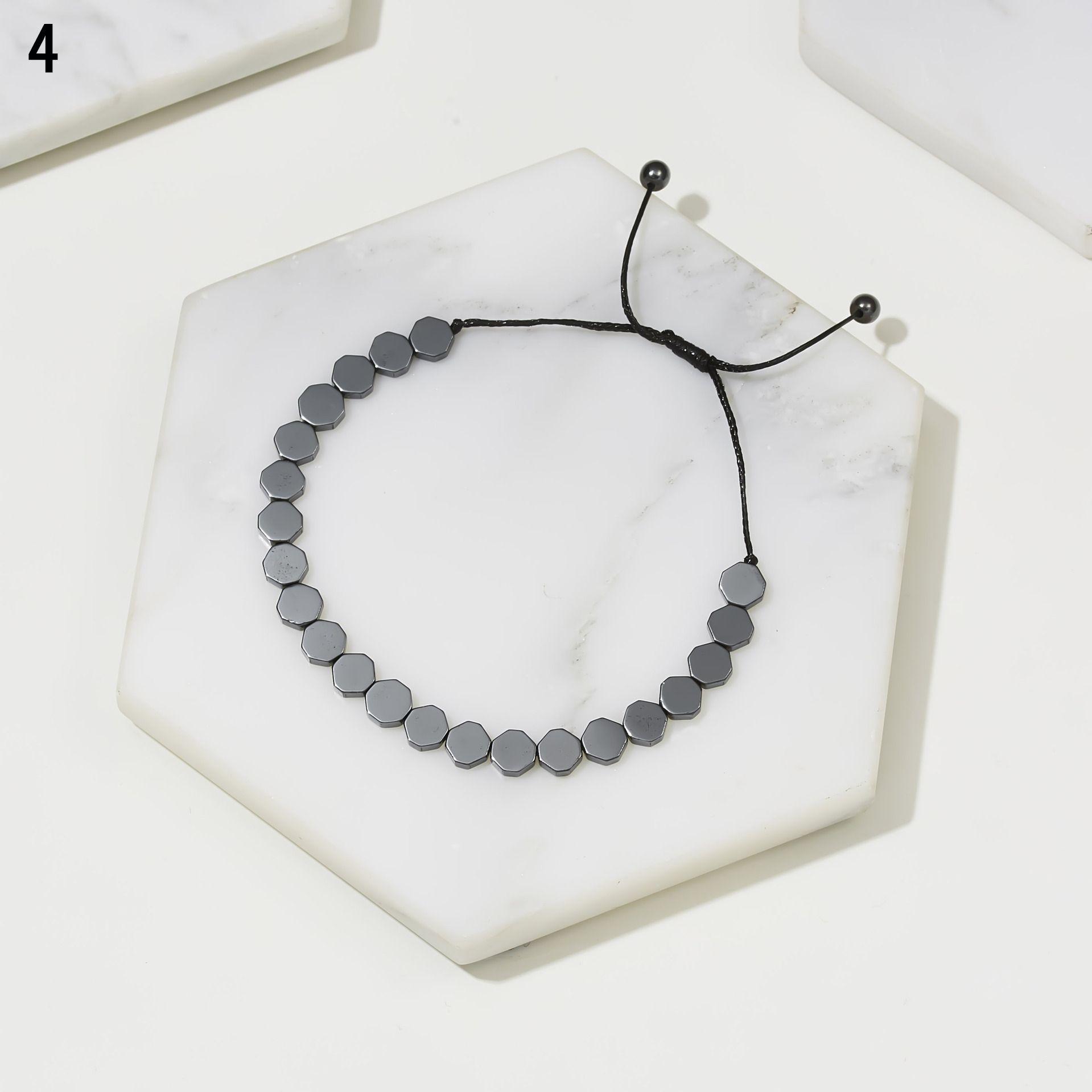 Унисекс Винтаж Мужские Ювелирные Изделия Браслет Бусины Браслет Гематит Бусины Регулируемый Черный Камень Гематит 4
Унисекс Винтаж Мужские Ювелирные Изделия Браслет Бусины Браслет Гематит Бусины Регулируемый Черный Камень Гематит 4