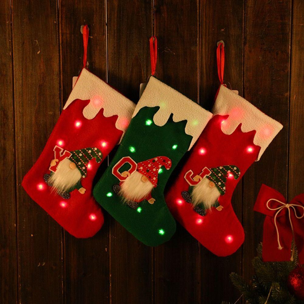 Cornucopia Christmas stocking Xmas Funny Closet Pendant Santa Claus Faceless Old Man Glow Gift Bag
Cornucopia Christmas stocking Xmas Funny Closet Pendant Santa Claus Faceless Old Man Glow Gift Bag