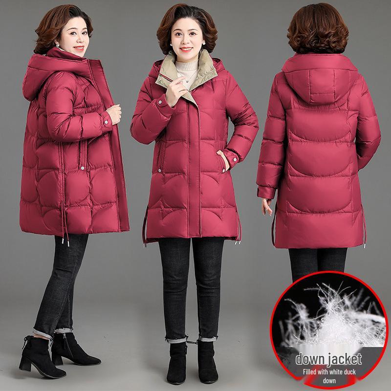 Elegant Plus-Size Wide-Leg Coat for Middle-Aged Women - Stylish New Down Jacket 2XL 121-135 lbs
Elegant Plus-Size Wide-Leg Coat for Middle-Aged Women - Stylish New Down Jacket 2XL 121-135 lbs