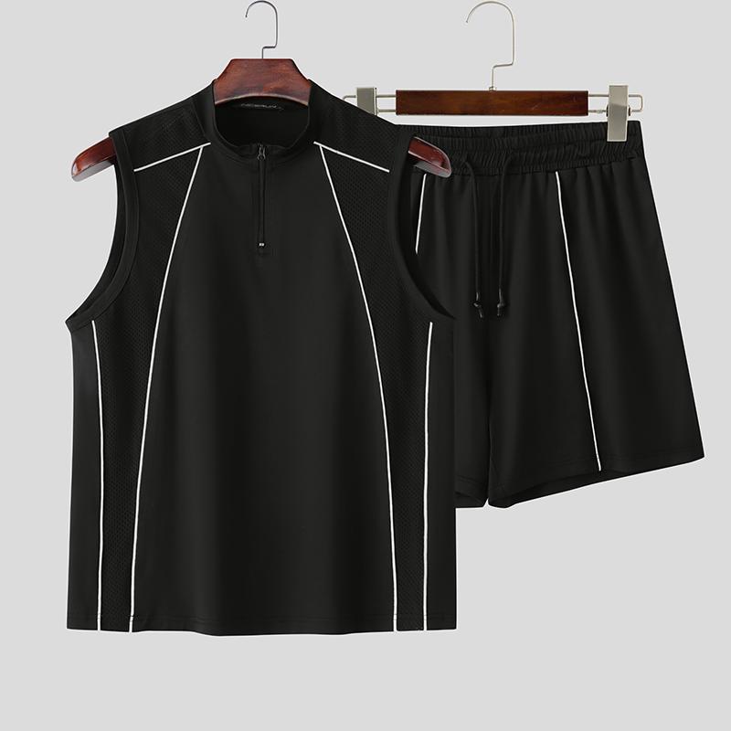 INCERUN Костюмы из двух частей для мужчин, топы без рукавов, шорты, повседневные спортивные комплекты XL
INCERUN Костюмы из двух частей для мужчин, топы без рукавов, шорты, повседневные спортивные комплекты XL