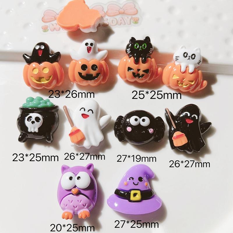 10Pcs New Mini Cute Cartoon Halloween Collection Flat Back Resin Cabochons Scrapbooking DIY Jewelry Craft Decoration Accessorie
10Pcs New Mini Cute Cartoon Halloween Collection Flat Back Resin Cabochons Scrapbooking DIY Jewelry Craft Decoration Accessorie