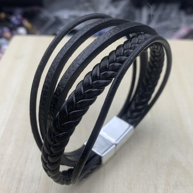 Leather cord handwoven bracelet men s bangle ethnic style good luck charm
Leather cord handwoven bracelet men s bangle ethnic style good luck charm