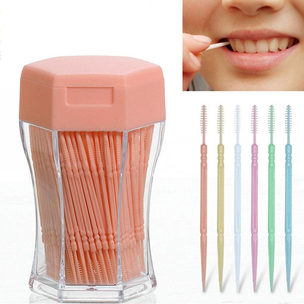 200pcs/set Soft Plastic New Fashion Candy Color Brushed Toothpick Interdental Double-head Oral Care
200pcs/set Soft Plastic New Fashion Candy Color Brushed Toothpick Interdental Double-head Oral Care